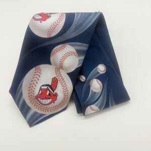 Vintage Cleveland Indians Guardian Men's Neck Tie Chief Wahoo 3.5 x 57"